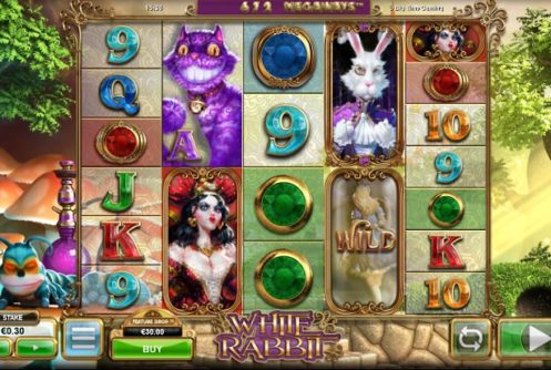 white rabbit slot machine screenshot big