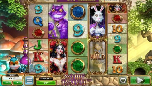 white rabbit slot machine screenshot big