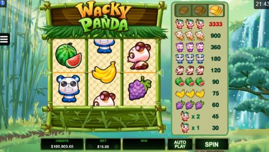 Wacky Panda Slot screenshot big